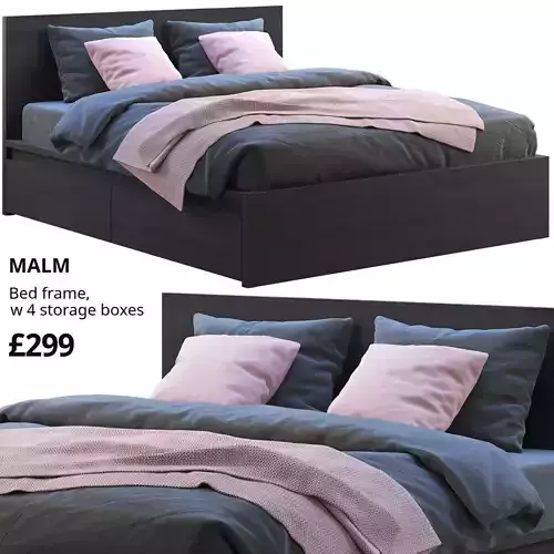 Malm 3 bed Ikea