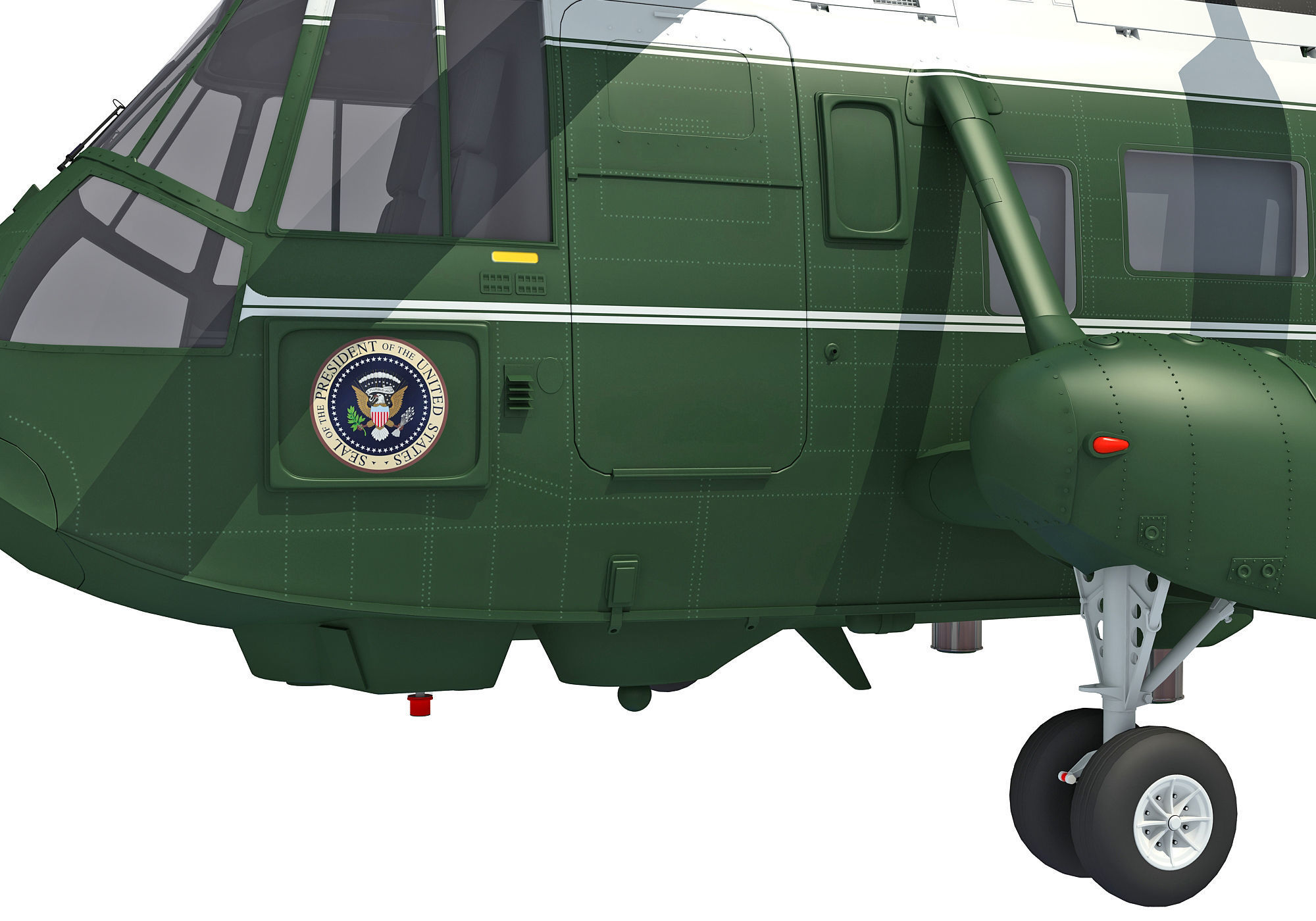 Marine One Helicopter 3D model_10