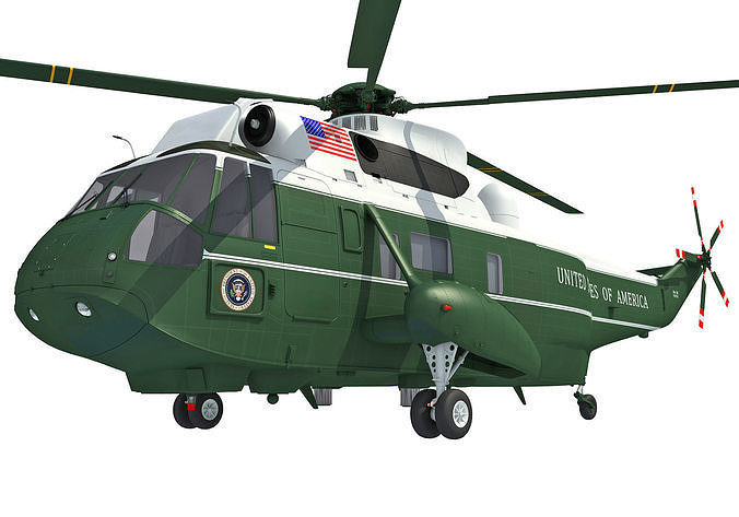 Marine One Helicopter 3D model