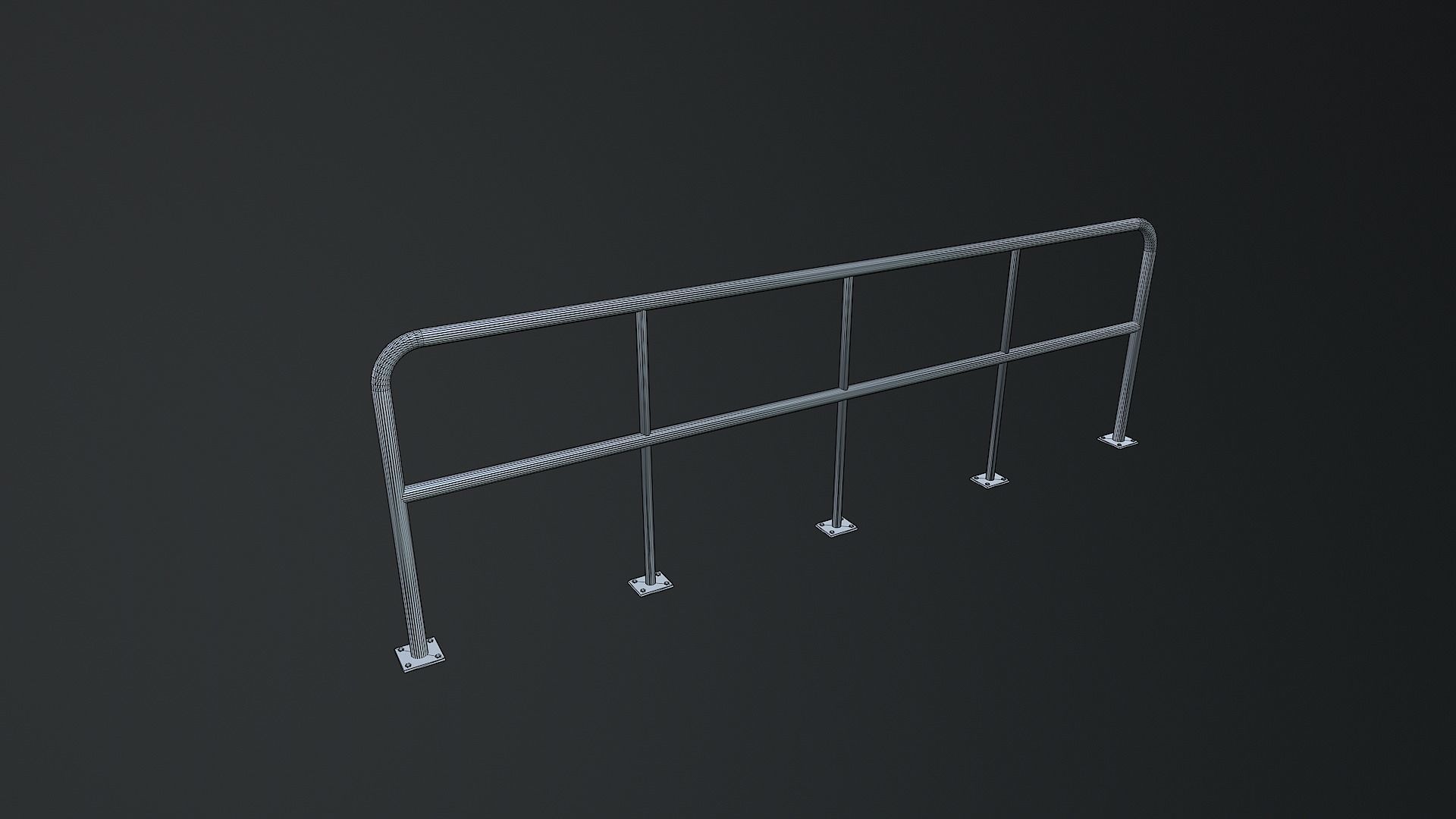 Low-Poly Soccer Field Pack Low-poly 3D model_29