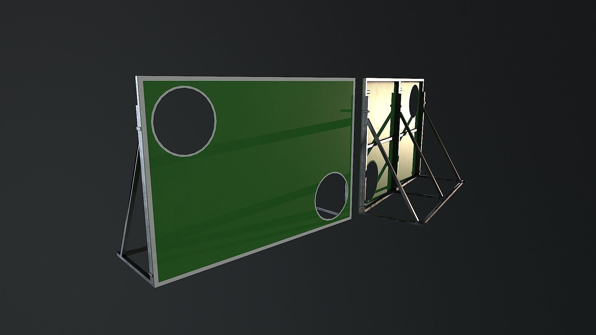 Low-Poly Soccer Field Pack Low-poly 3D model_16