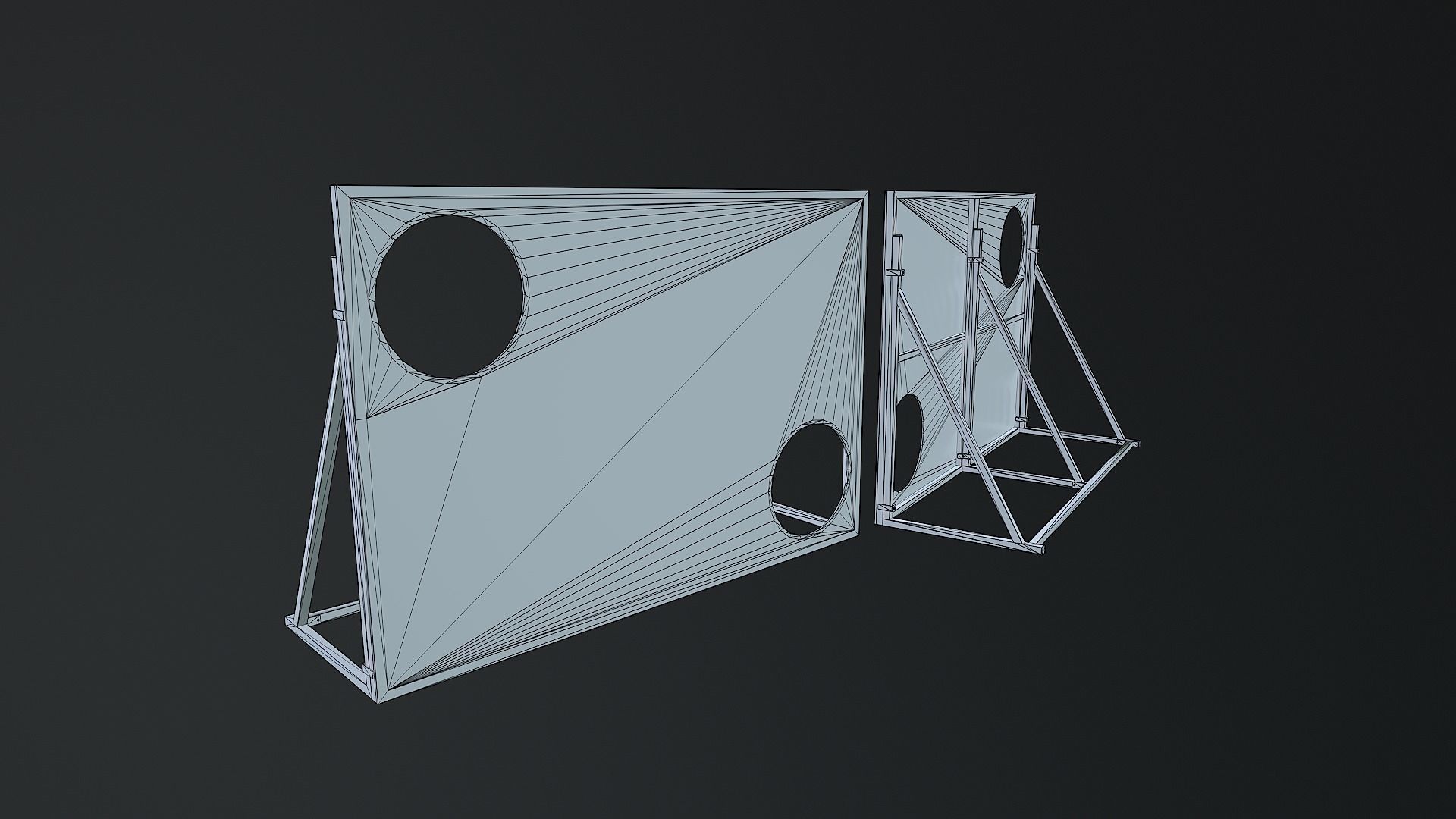 Low-Poly Soccer Field Pack Low-poly 3D model_17