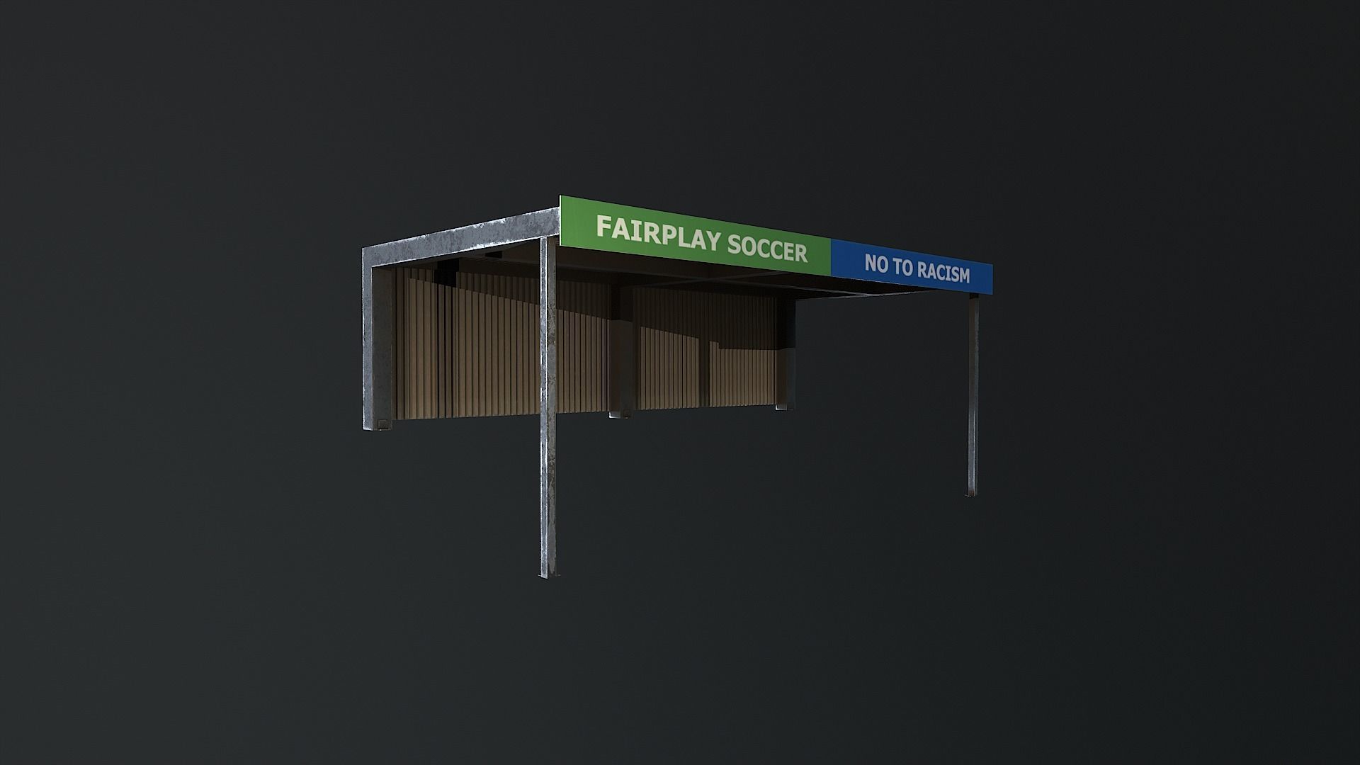 Low-Poly Soccer Field Pack Low-poly 3D model_30