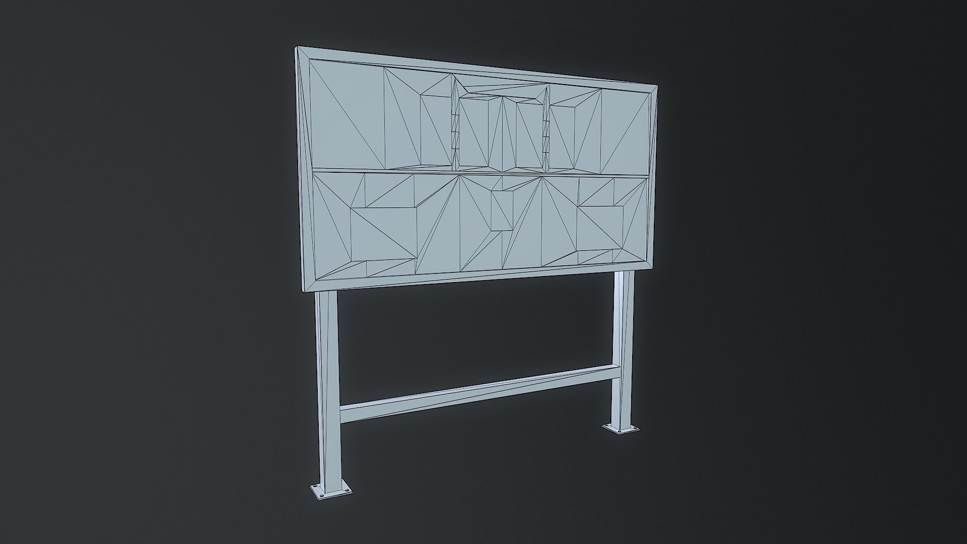Low-Poly Soccer Field Pack Low-poly 3D model_33