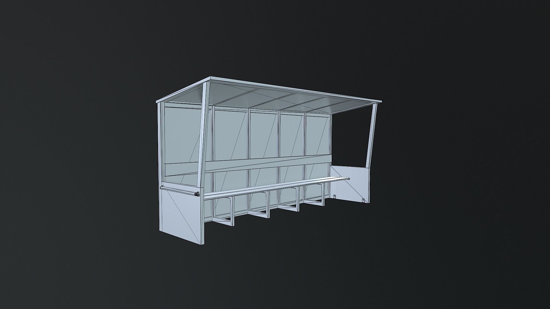 Low-Poly Soccer Field Pack Low-poly 3D model_25