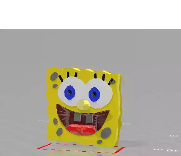 spongebob squarepants Low-poly 3D model