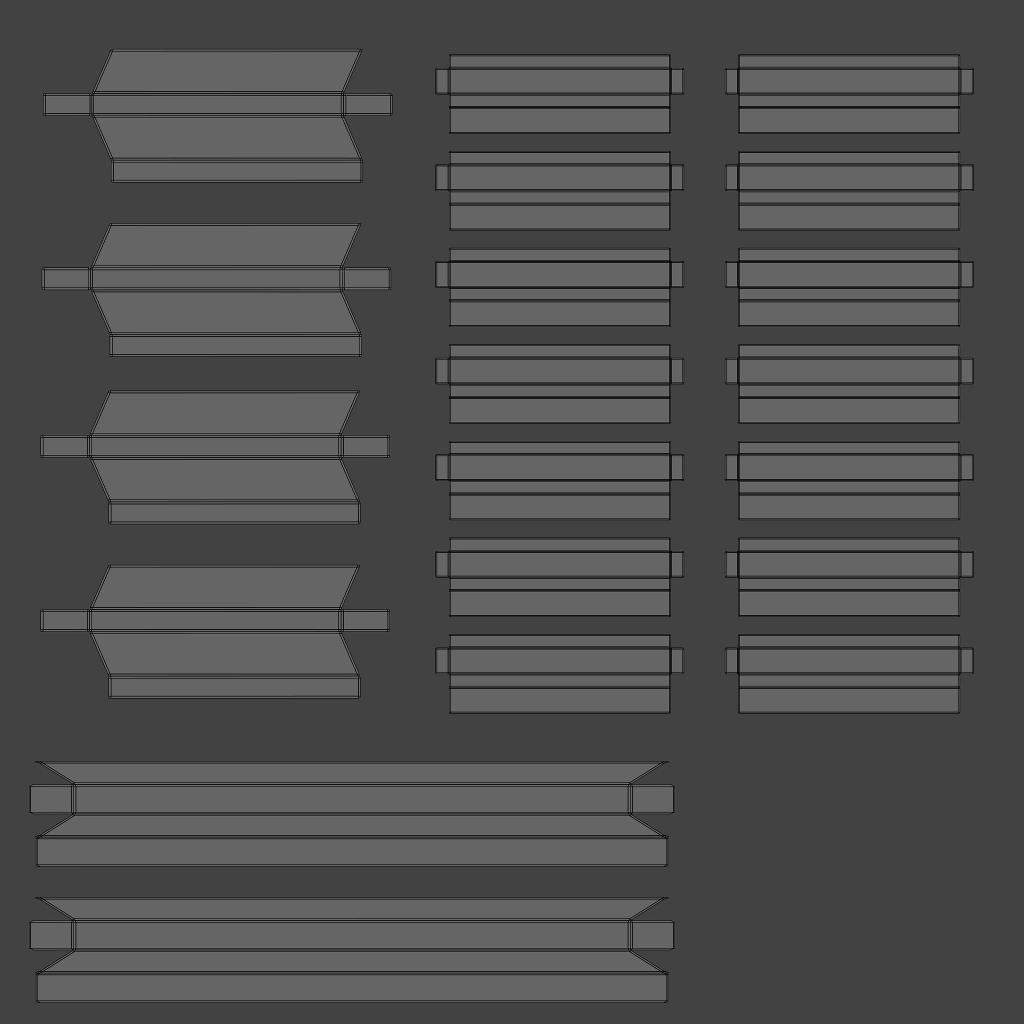 Outdoor Patio Asset Collection Low-poly 3D model_24