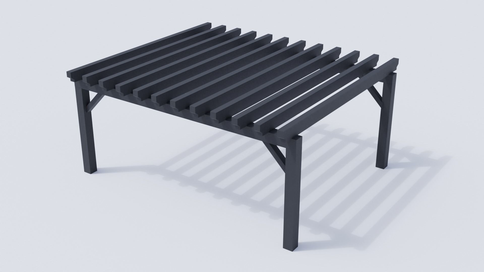 Outdoor Patio Asset Collection Low-poly 3D model_15