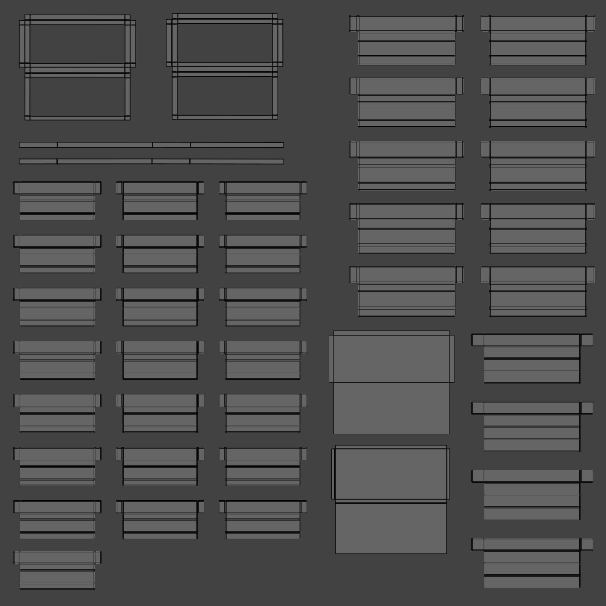 Outdoor Patio Asset Collection Low-poly 3D model_29