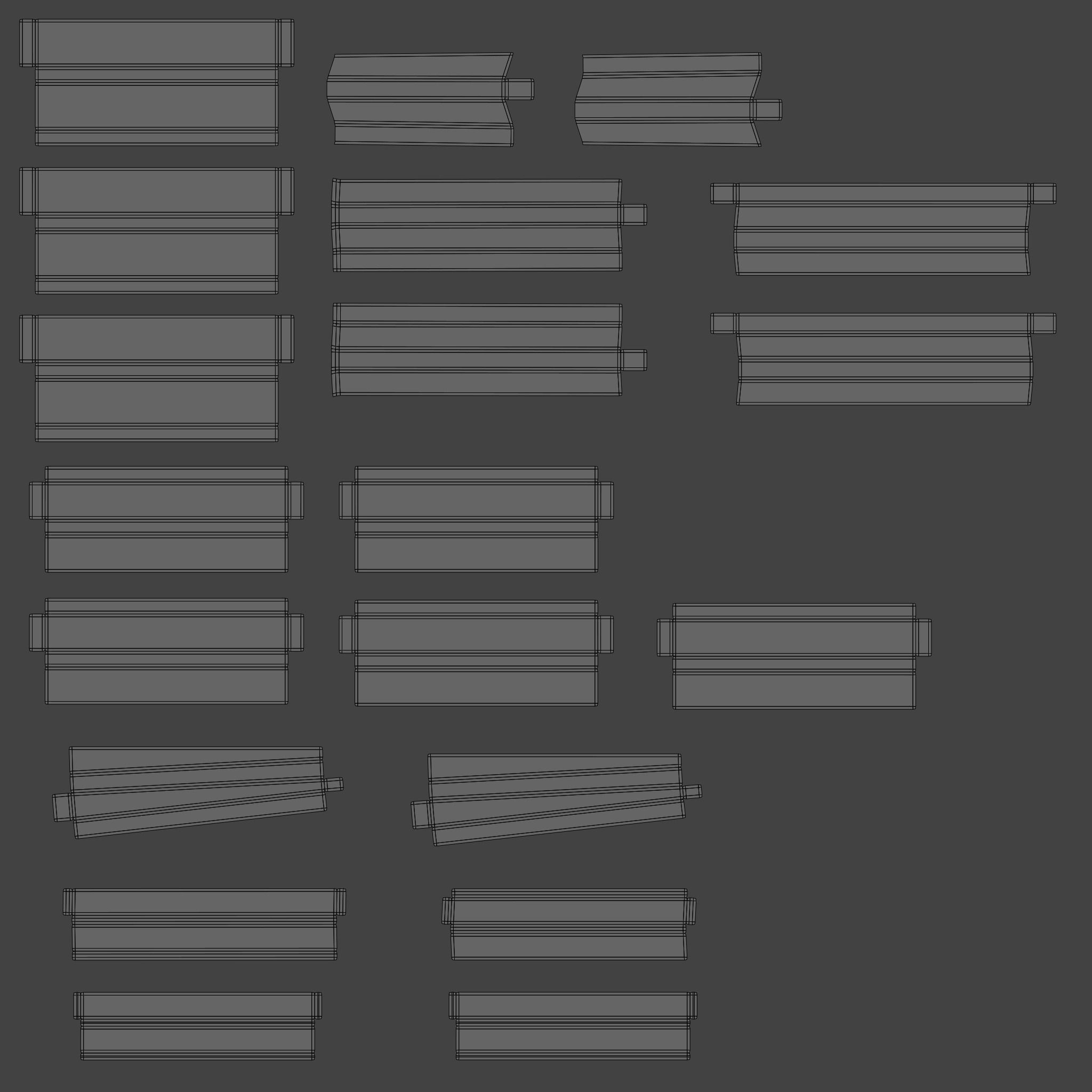 Outdoor Patio Asset Collection Low-poly 3D model_23