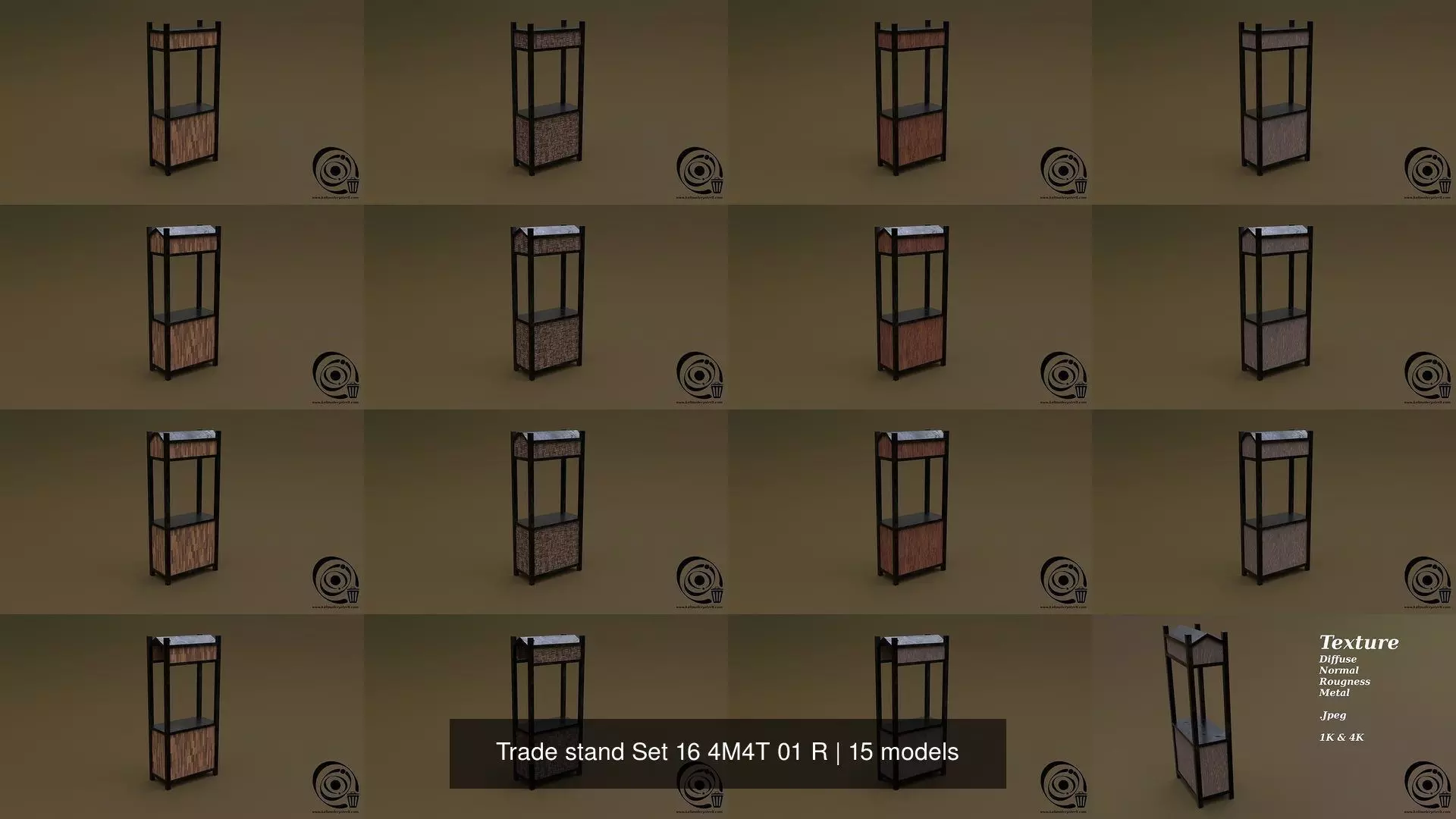 Trade stand Set 16 4M4T 01 R 3D Model Collection_1