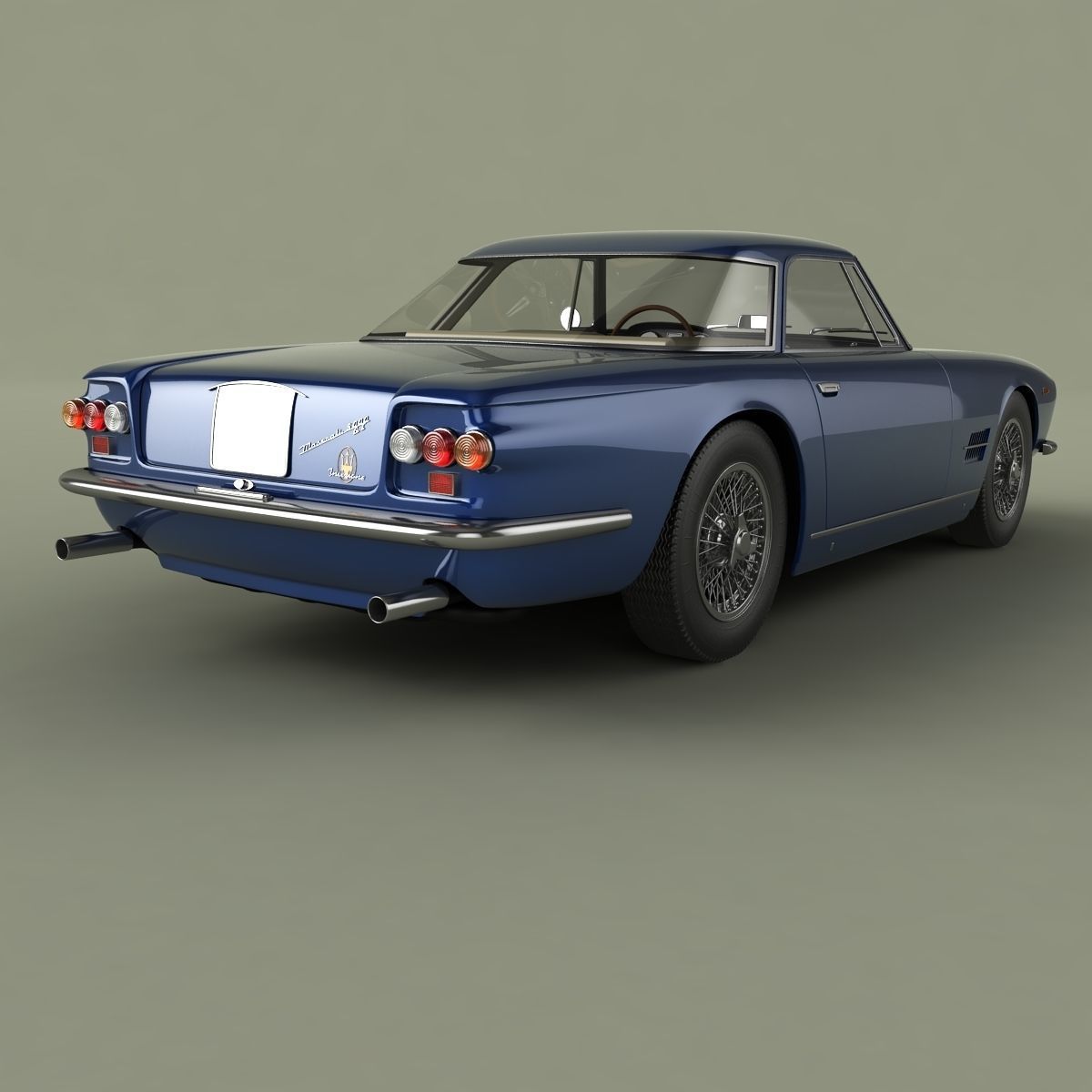 Maserati 5000 GT Allemano 3D model_2