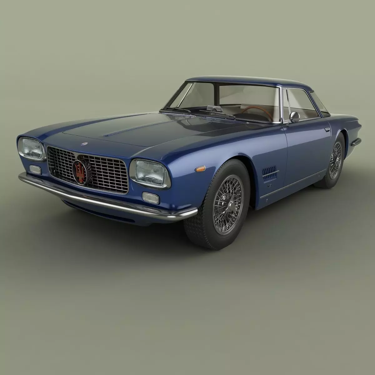 Maserati 5000 GT Allemano 3D model_0