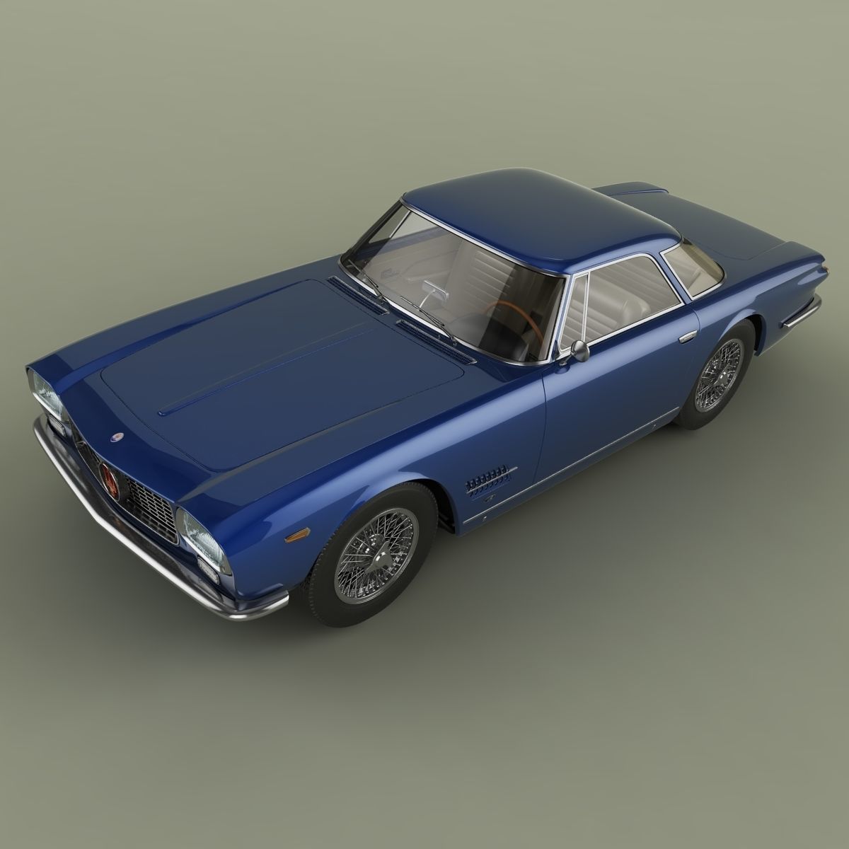 Maserati 5000 GT Allemano 3D model_5