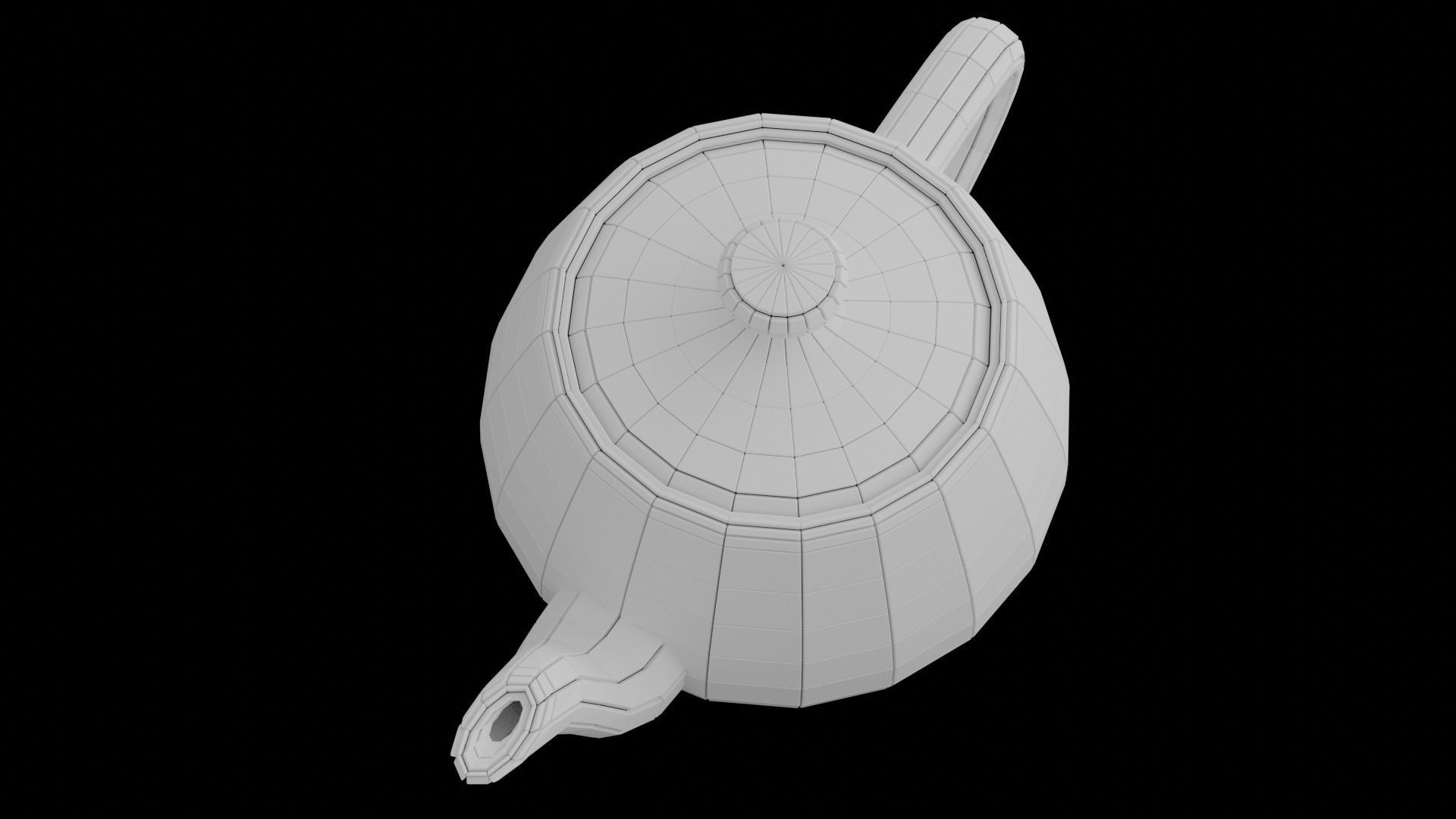 Teapot hardsurface deco Free 3D print model_5