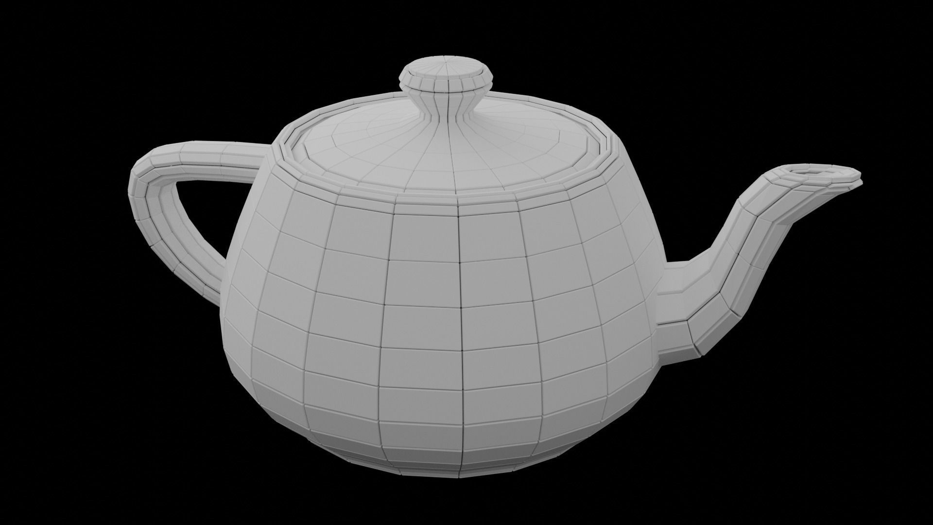 Teapot hardsurface deco Free 3D print model_1