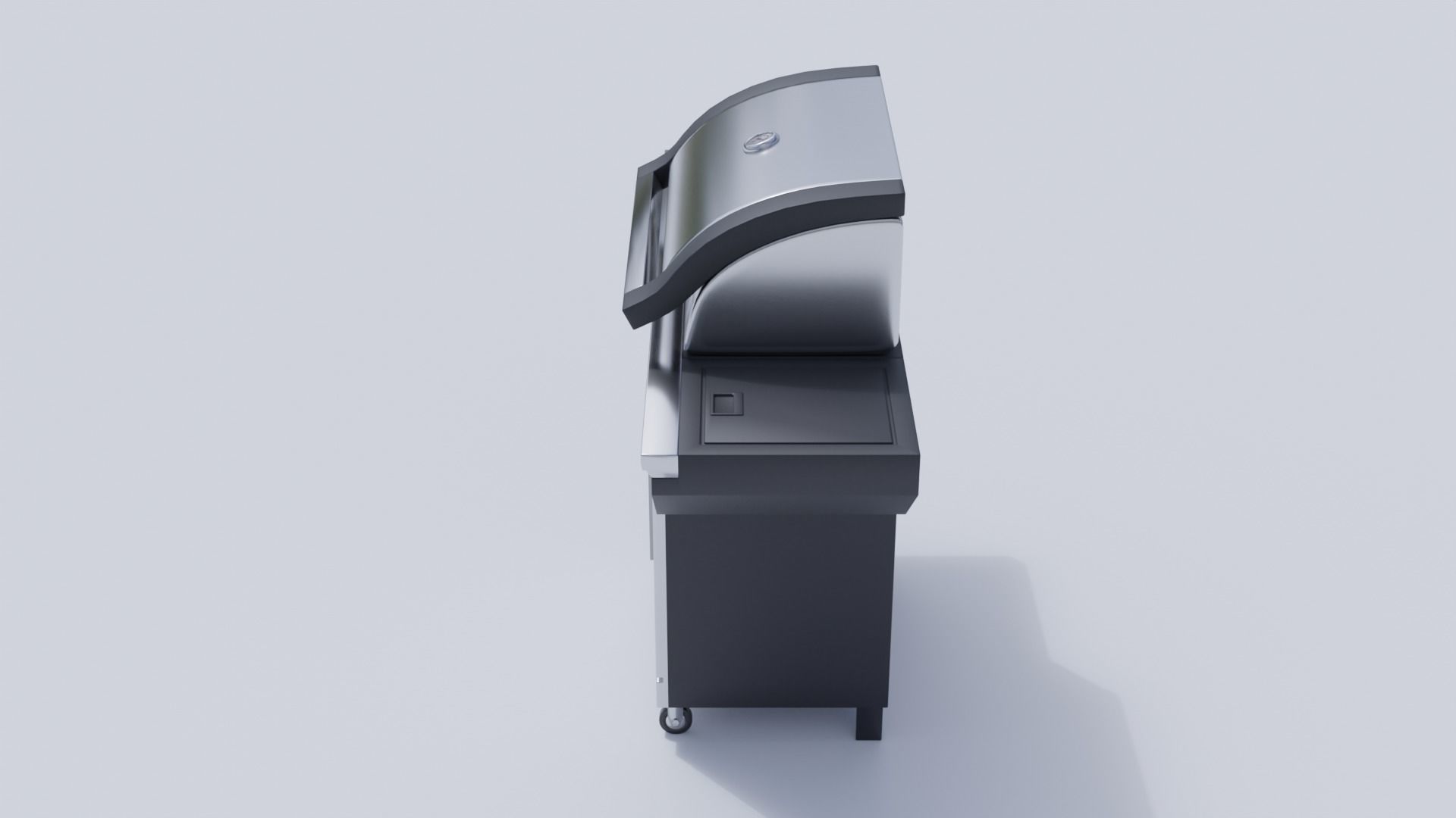 Outdoor Patio BBQ Low-poly 3D model_8