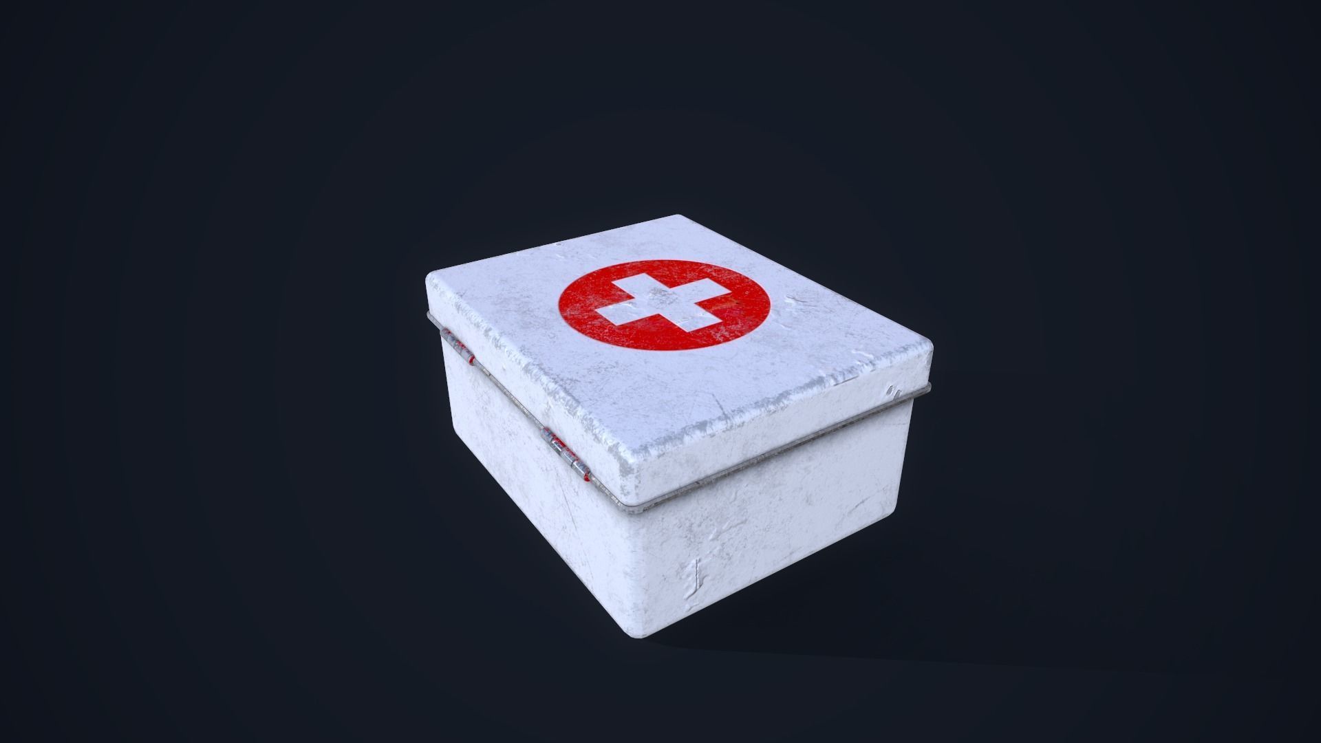 First Aid Kit Low-poly 3D model_7