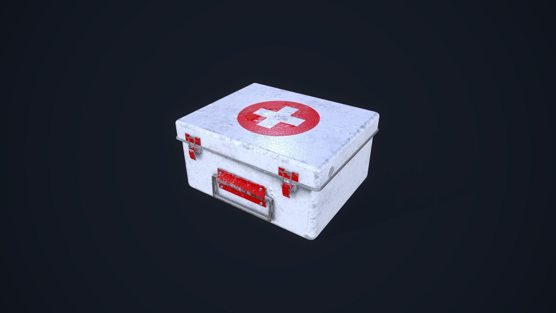 First Aid Kit Low-poly 3D model_13