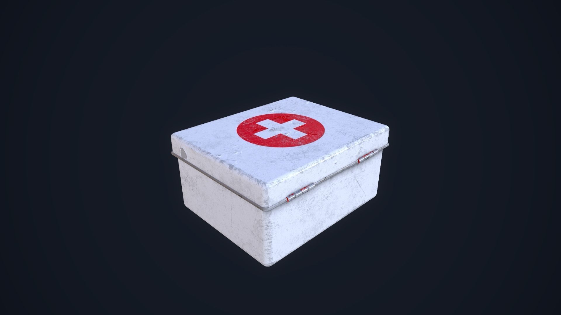 First Aid Kit Low-poly 3D model_5