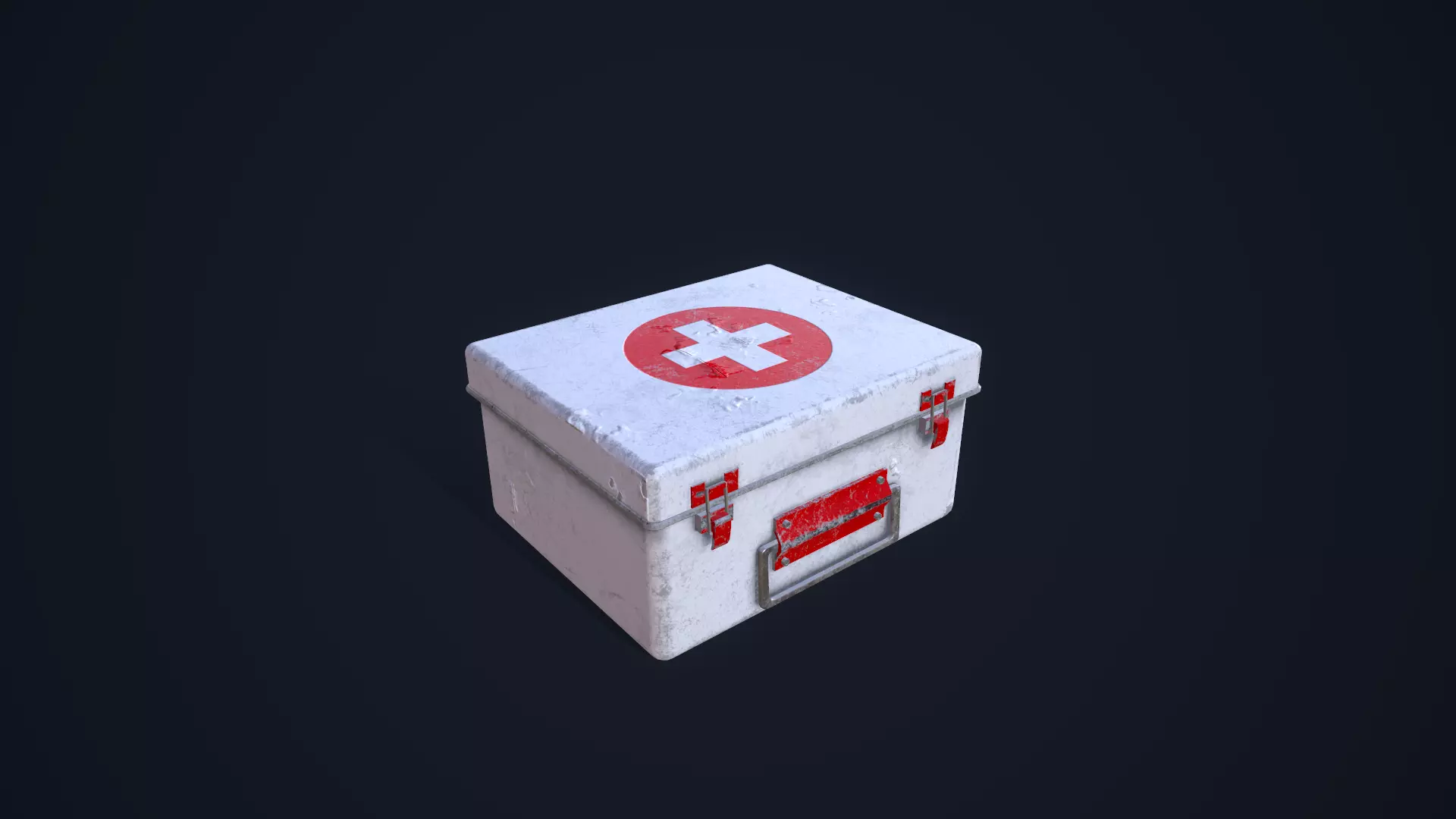 First Aid Kit Low-poly 3D model_0