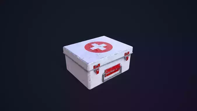 First Aid Kit Low-poly 3D model First Aid Kit Low-poly 3D model