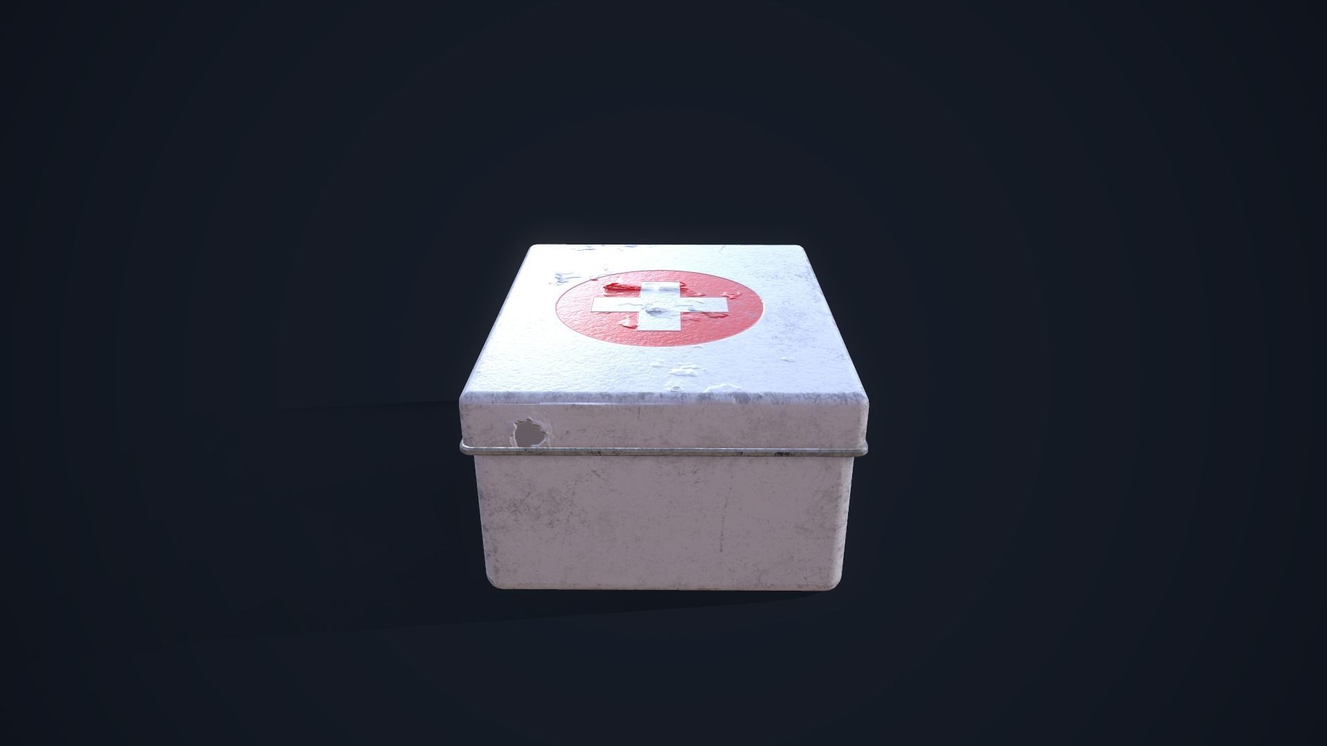 First Aid Kit Low-poly 3D model_4