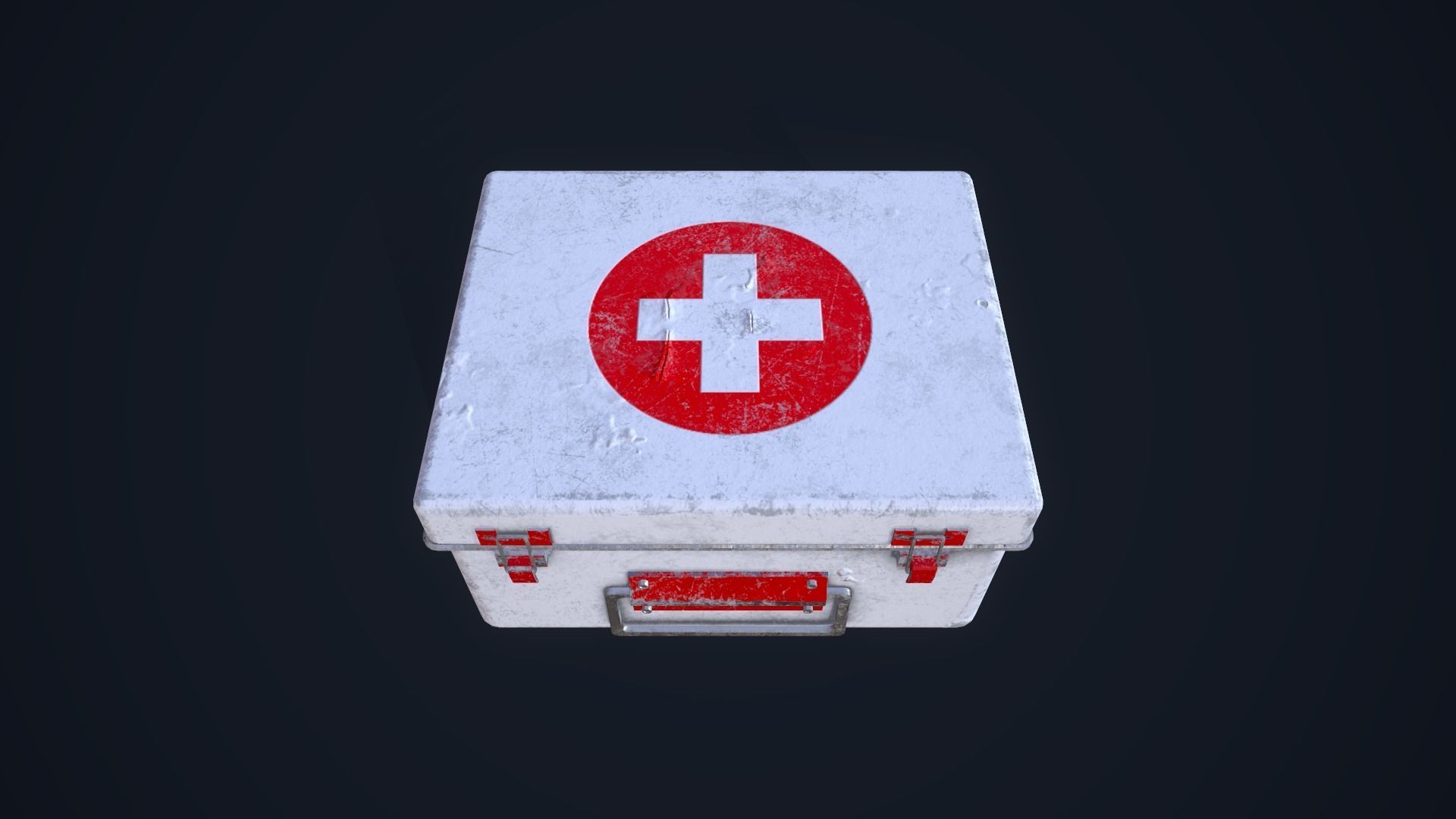 First Aid Kit Low-poly 3D model_11