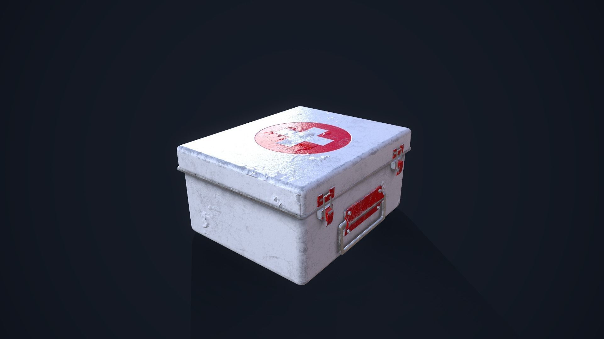 First Aid Kit Low-poly 3D model_9