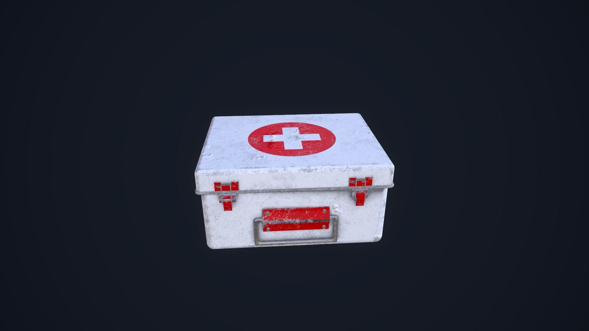 First Aid Kit Low-poly 3D model_2