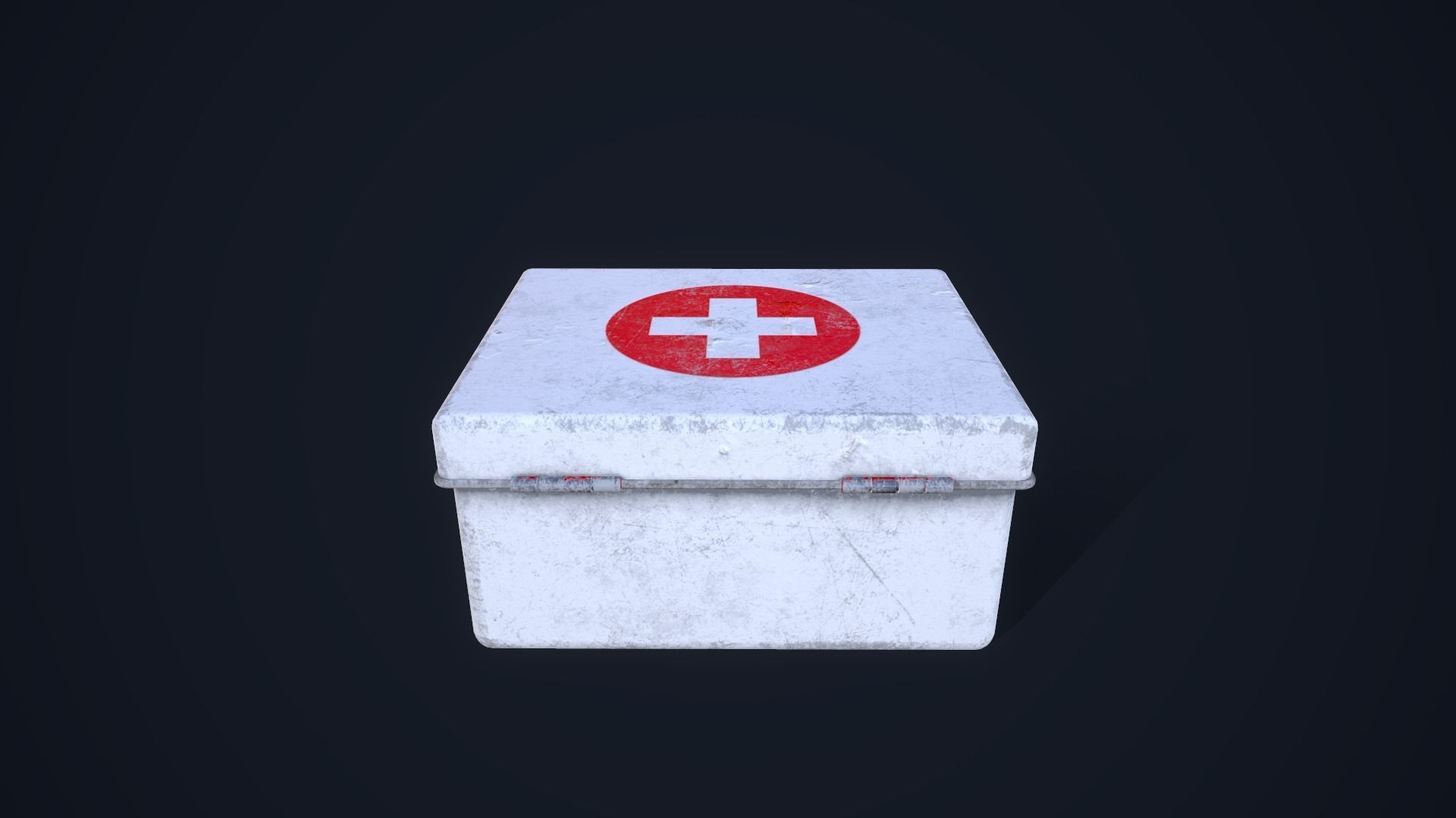 First Aid Kit Low-poly 3D model_6