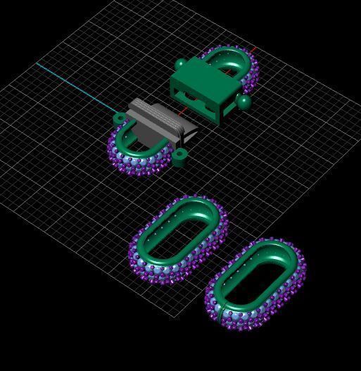 chain  necklace diamond cz STL 3D model_11