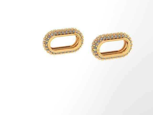 chain  necklace diamond cz STL 3D model_10