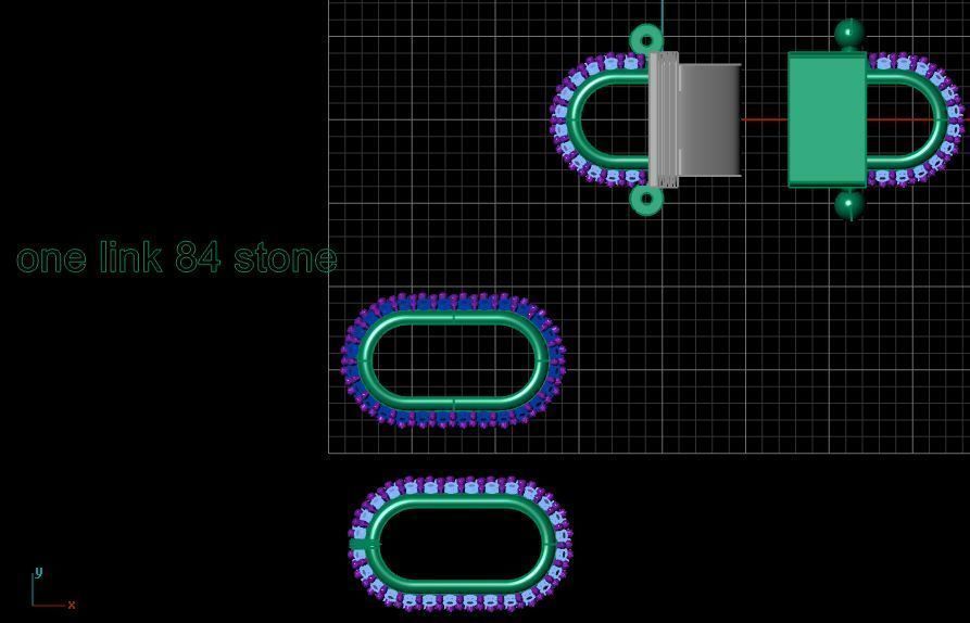 chain  necklace diamond cz STL 3D model_12