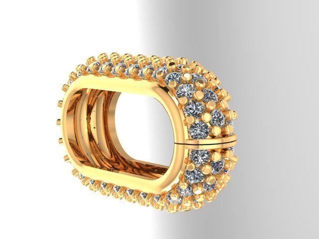 chain  necklace diamond cz STL 3D model_8