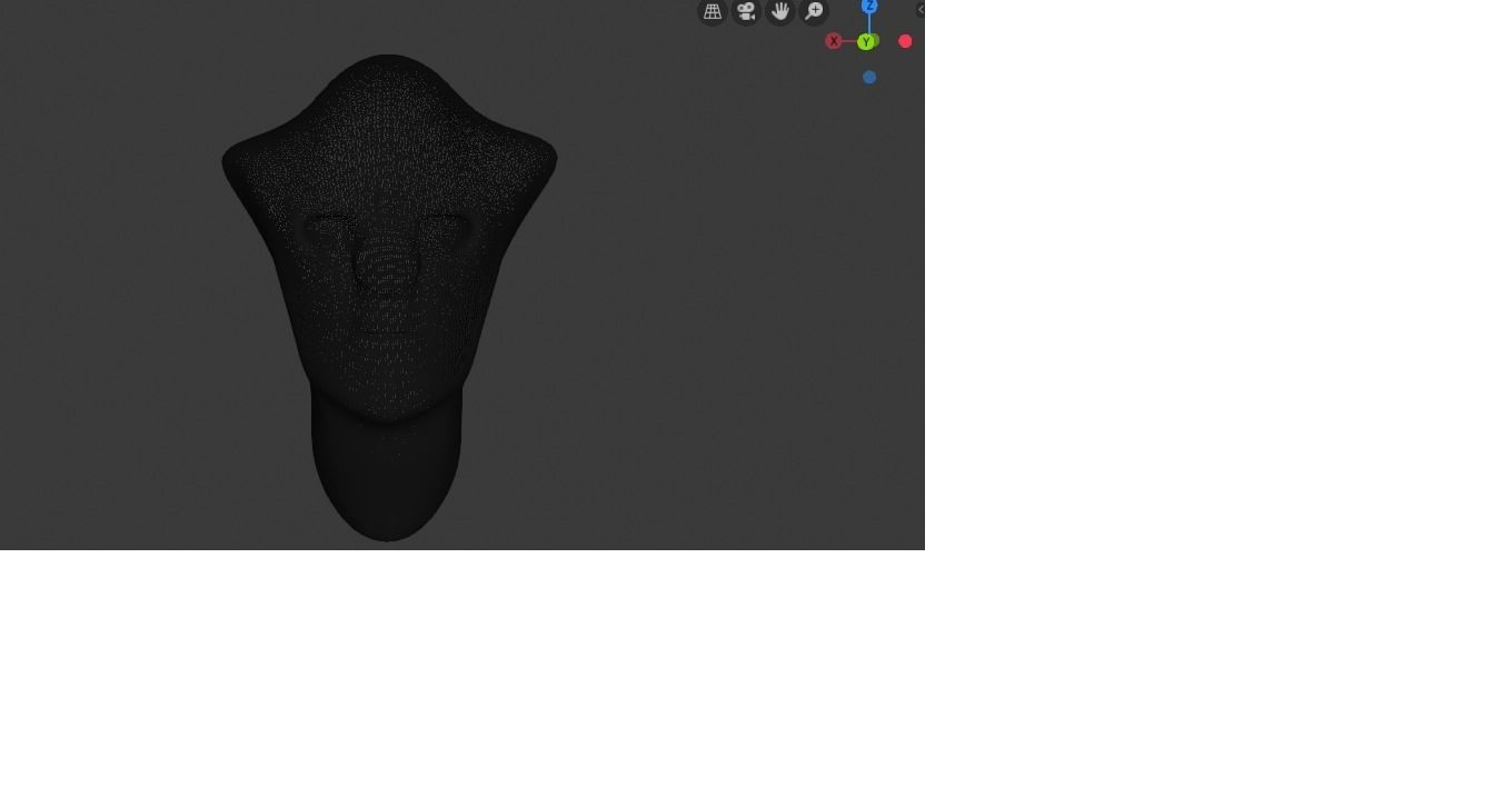 Alien Face Model 3D model_2