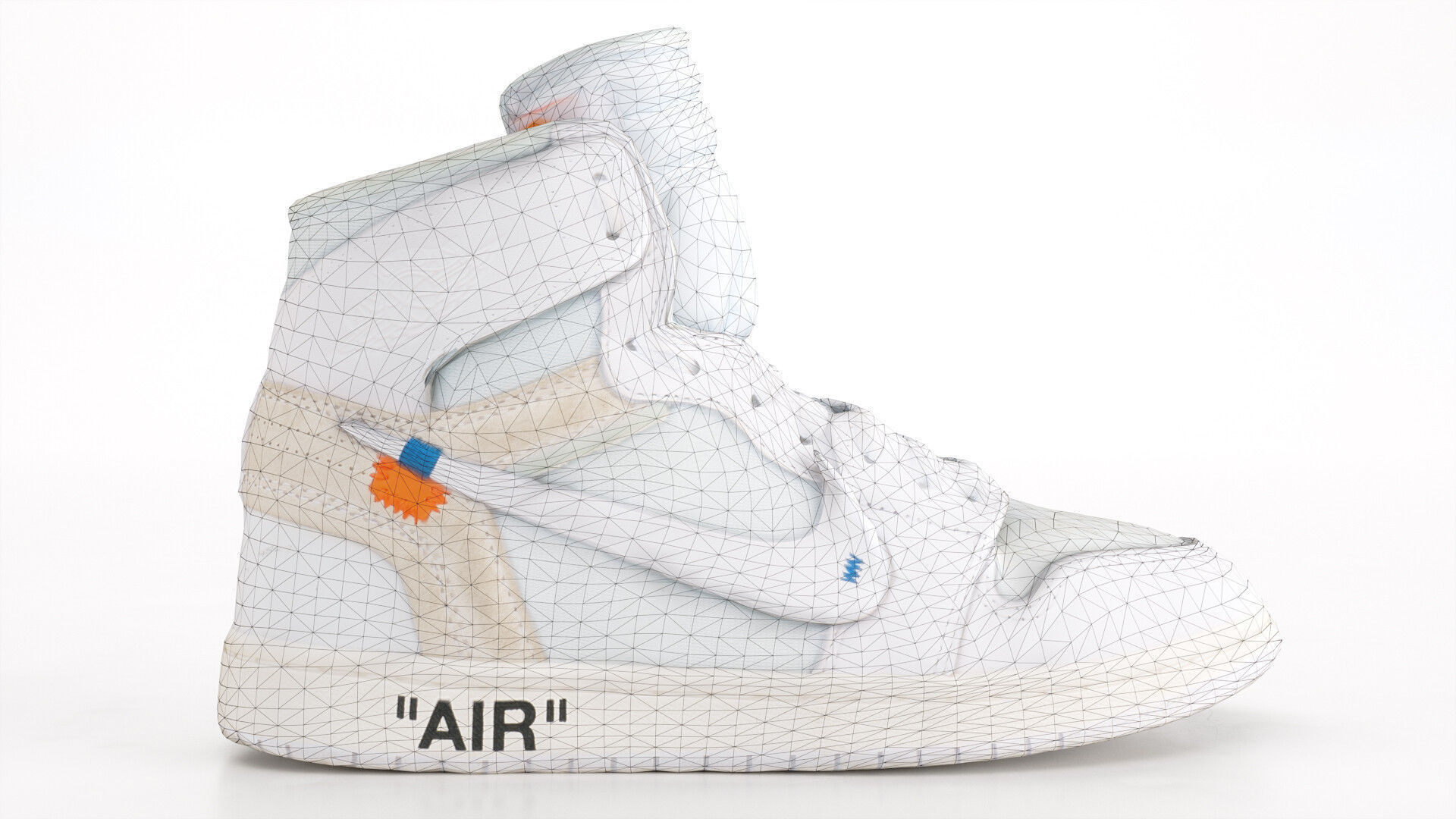 Jordan 1 Retro High Off-white 3DScan 3D model_8