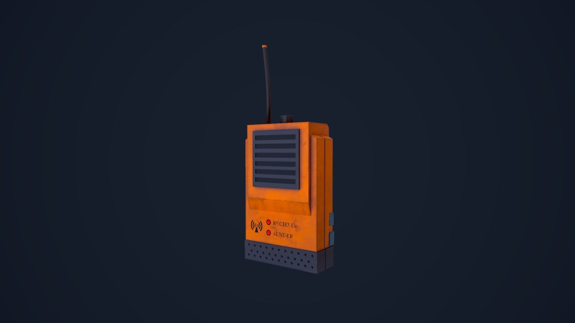 Walkie Talkie - Radio Low-poly 3D model_6