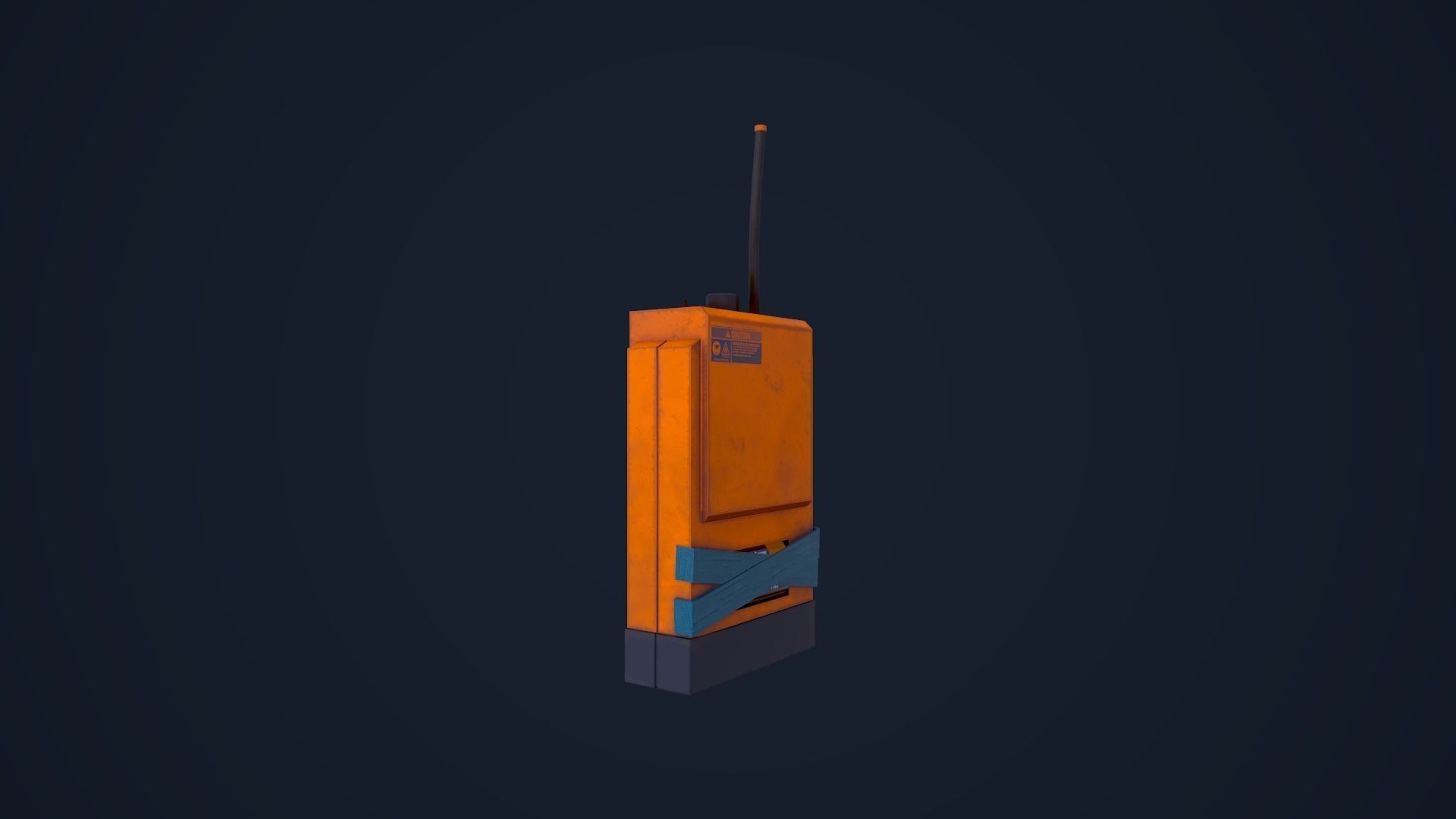 Walkie Talkie - Radio Low-poly 3D model_8