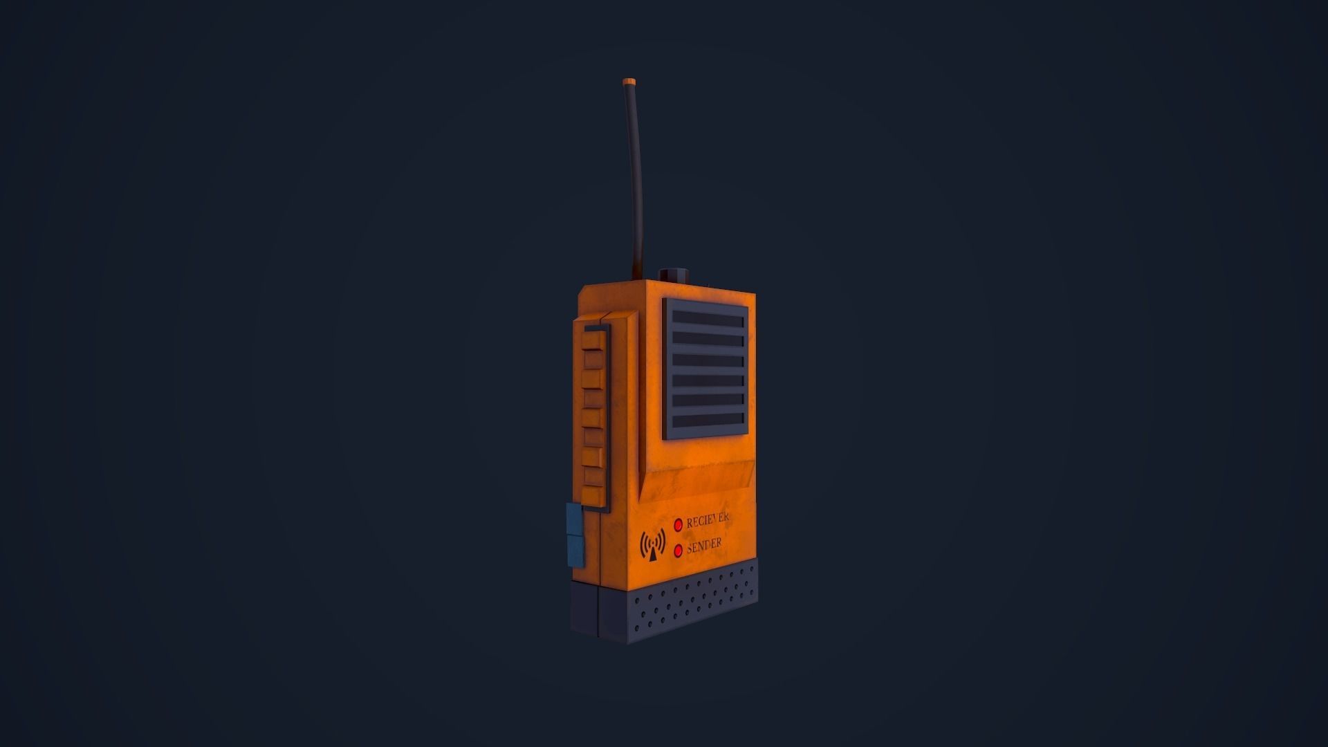 Walkie Talkie - Radio Low-poly 3D model_9