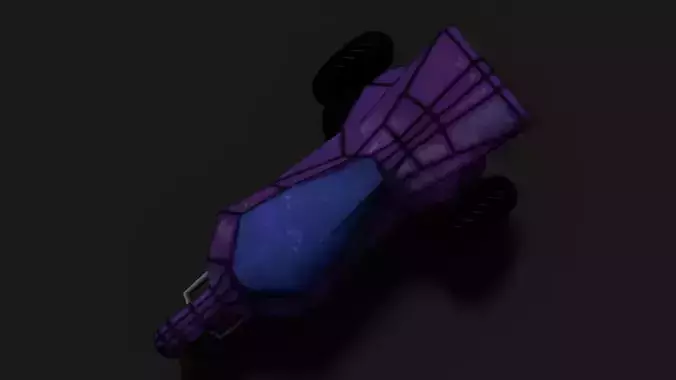 Bike Cartoon Free low-poly 3D model