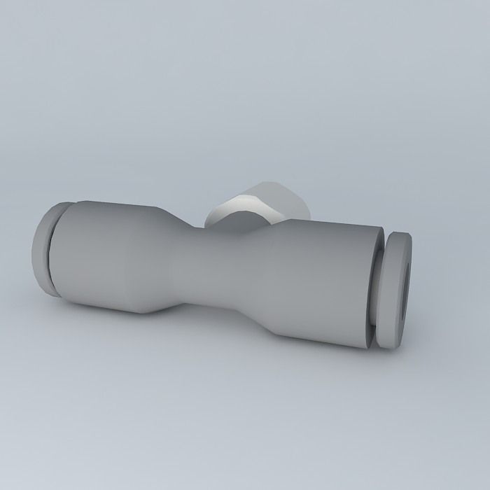 Side stitching parallel male center diameter 4 - M5x0,8 Free 3D model_1