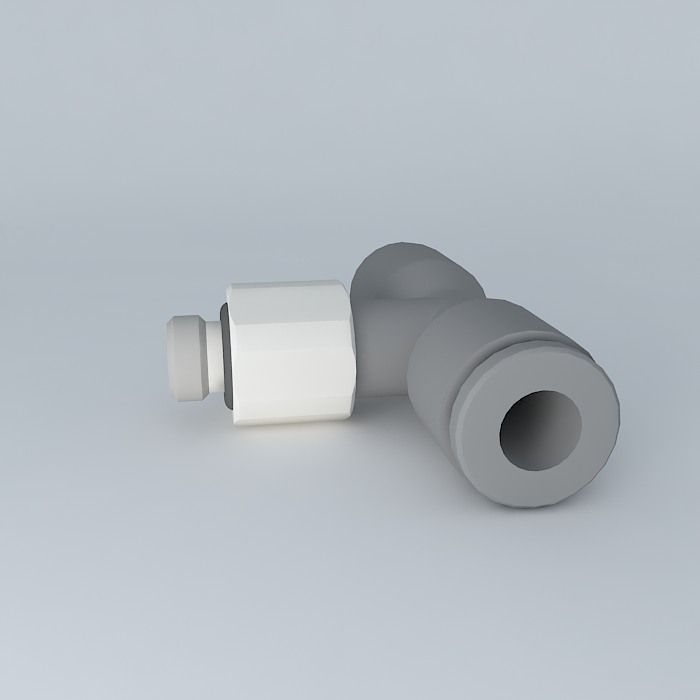 Side stitching parallel male center diameter 4 - M5x0,8 Free 3D model_2