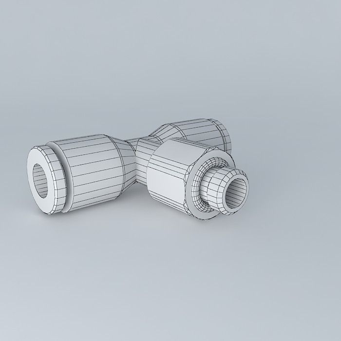 Side stitching parallel male center diameter 4 - M5x0,8 Free 3D model_3