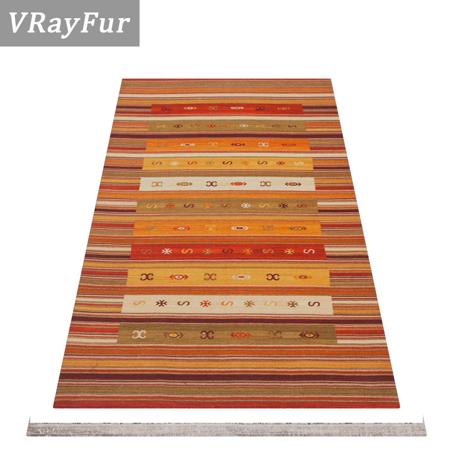 Rug Set 181 3D model_2