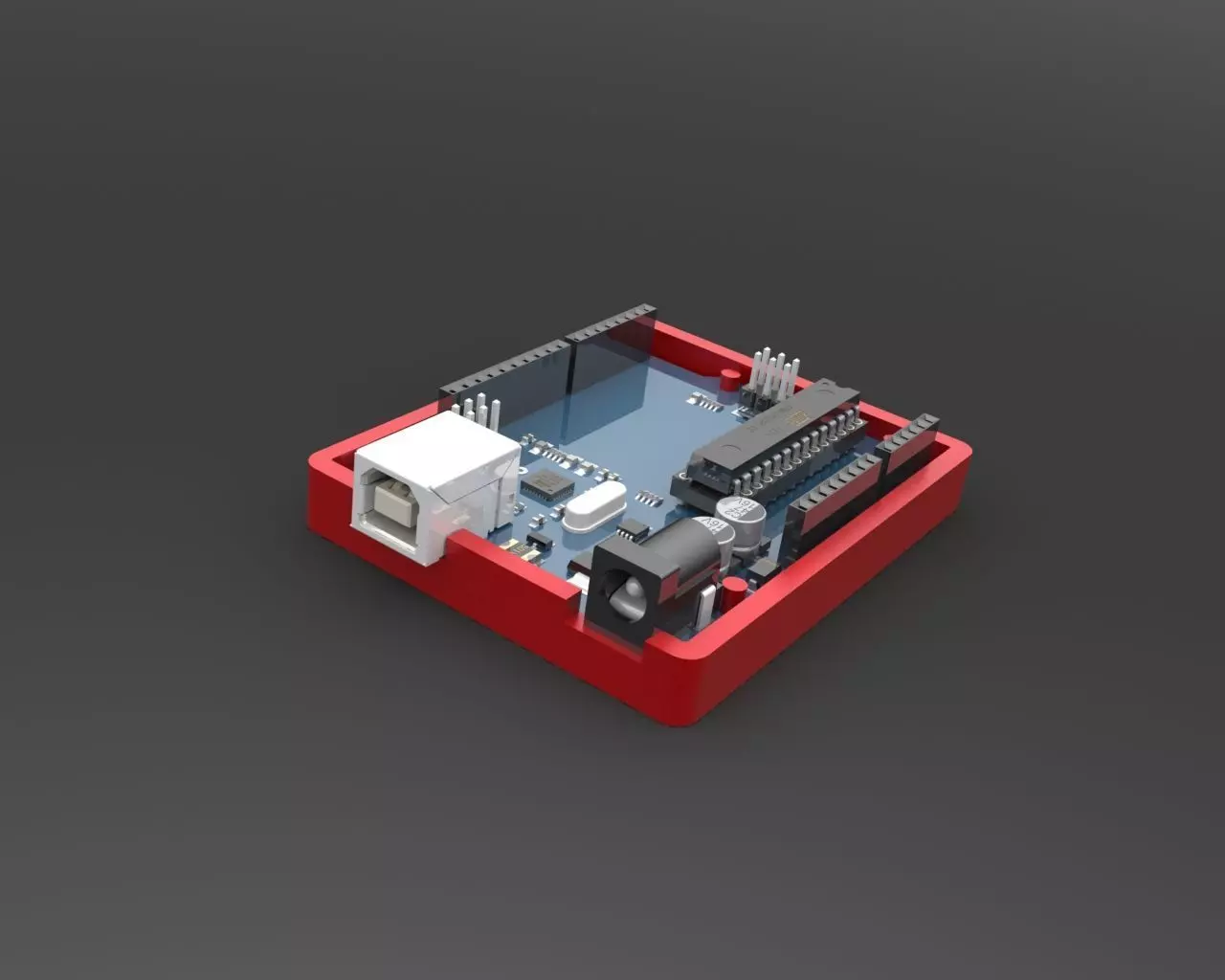Arduino Uno Case 3D print model_0