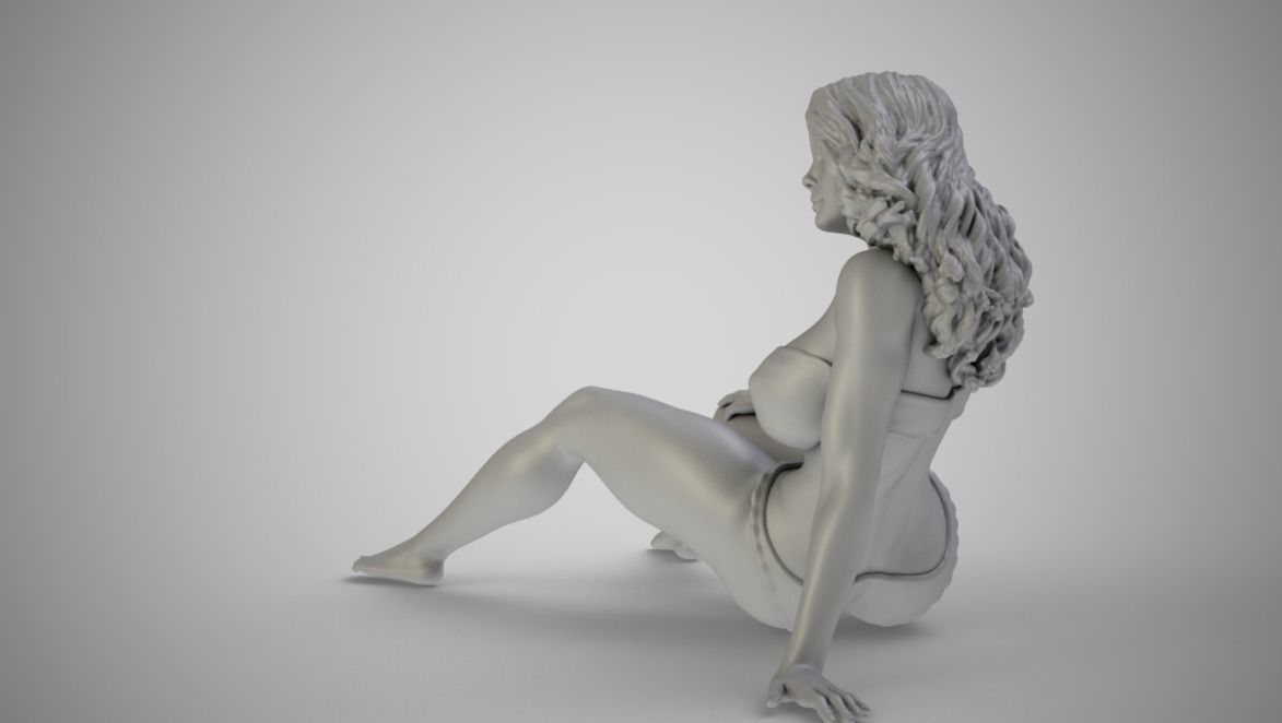 Late Summer on the Beach 3D print model_3