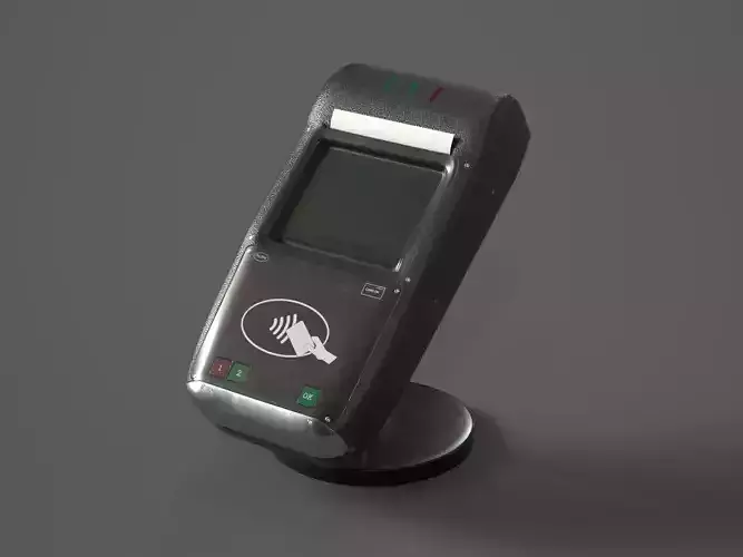 Contactless Payment Terminal 3D model