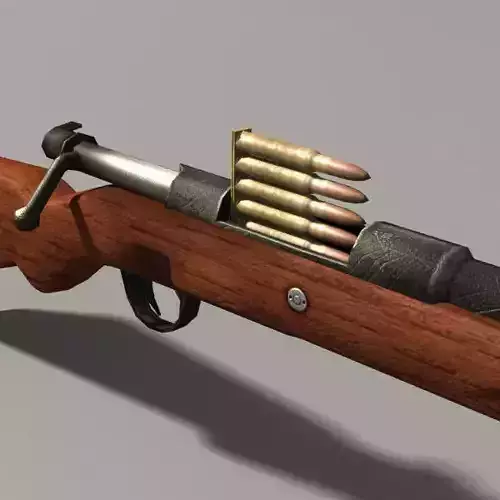Kar 98k Low-poly 3D model