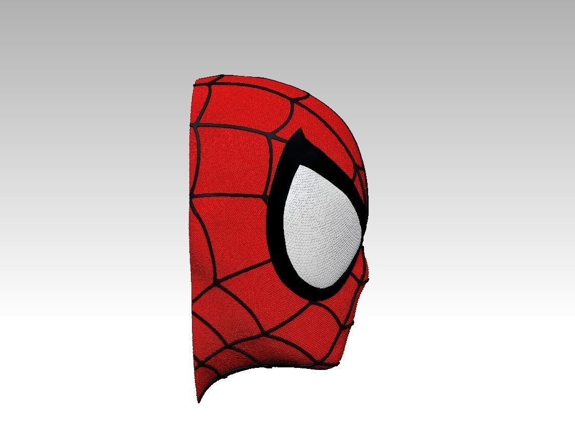 Spiderman Head Magnet Keychan 3D print model_7